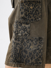 CampStick - Washed Solid Utility Cropped Pants