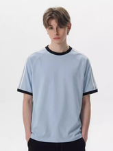 Dusttrail - Colorblock Cooling Striped Quick-Dry T-Shirt
