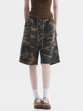 FoxCreek - Women's Washed Camo Cargo Shorts