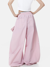 WarmSack - Women's Lace-Up Layered Curved Parachute Pants