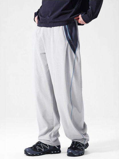 RunFlow - Unisex Contrast Stitch Lightweight Quick-Dry Paratrooper Pants