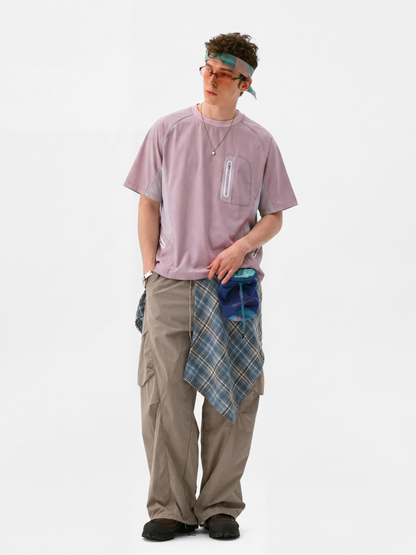 LightFlare - Colorblock Mesh Breathable Quick-Dry T-Shirt