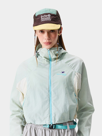 Resonance - Women's Water-Repellent Colorblock Cropped Jacket
