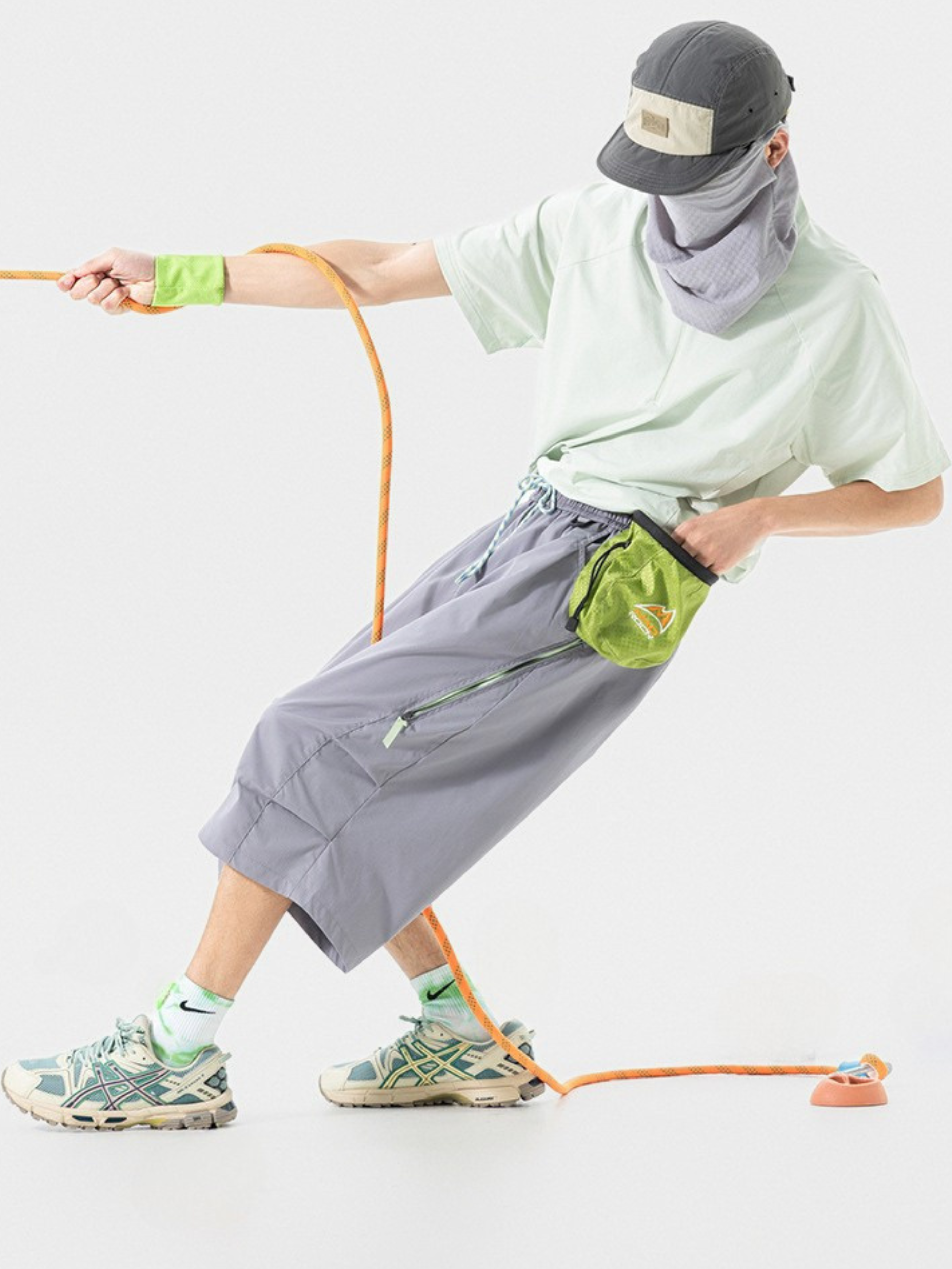 DewDash - Unisex Water-Repellent Wrinkle Utility Shell Shorts