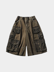 CampStick - Washed Solid Utility Cropped Pants