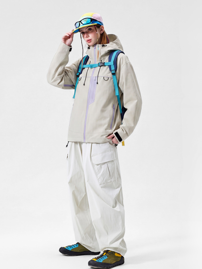Ashgleam - Women's Water-Repellent Windproof Cropped Shell Jacket