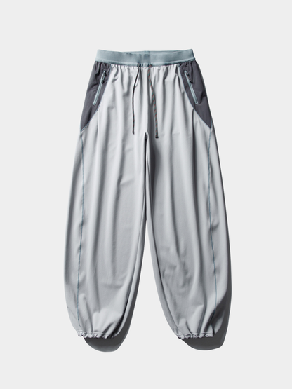 RunFlow - Contrast Stitch Lightweight Quick-Dry Paratrooper Pants