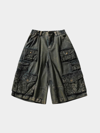 CampStick - Washed Solid Utility Cropped Pants