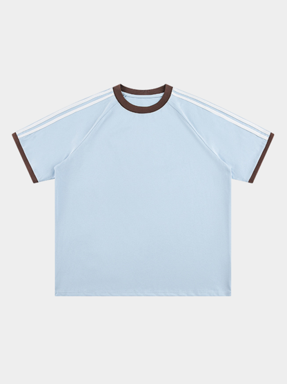 Dusttrail - Colorblock Cooling Striped Quick-Dry T-Shirt