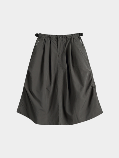 Clifftide - Women's Water-Repellent Quick-Dry Crinkle Midi Skirt