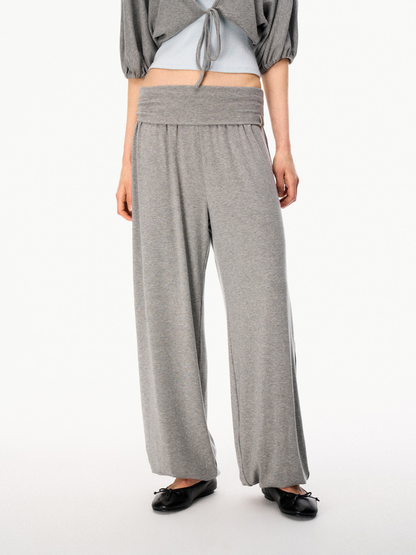 SilkTouch - Women's Contrast Balloon Sleeve Cropped Knit Set