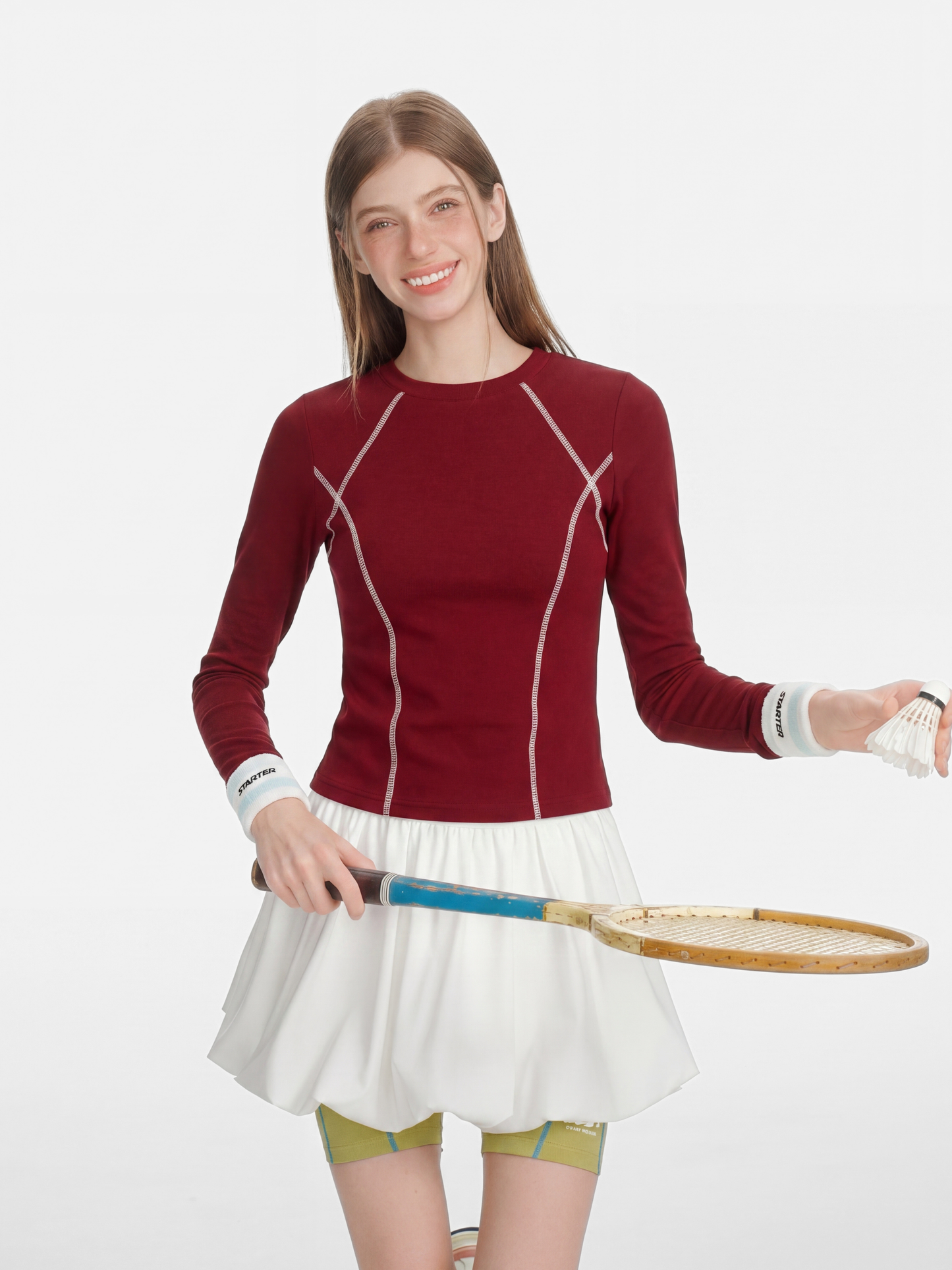 Darkrun - Women's Slim Fit Cropped Long Sleeve T-Shirt