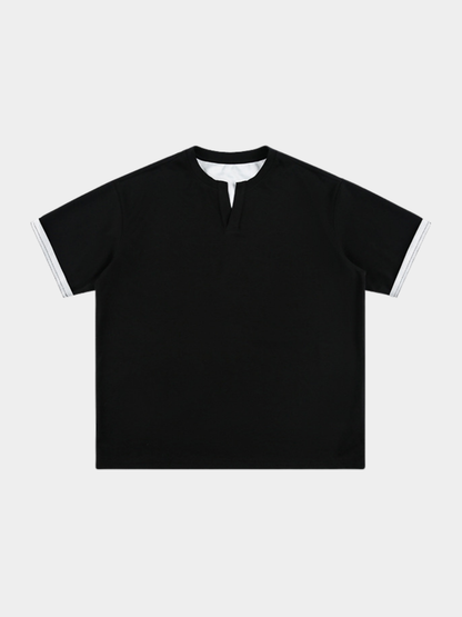 Thunderridge - Men's Layered Crew Neck T-Shirt