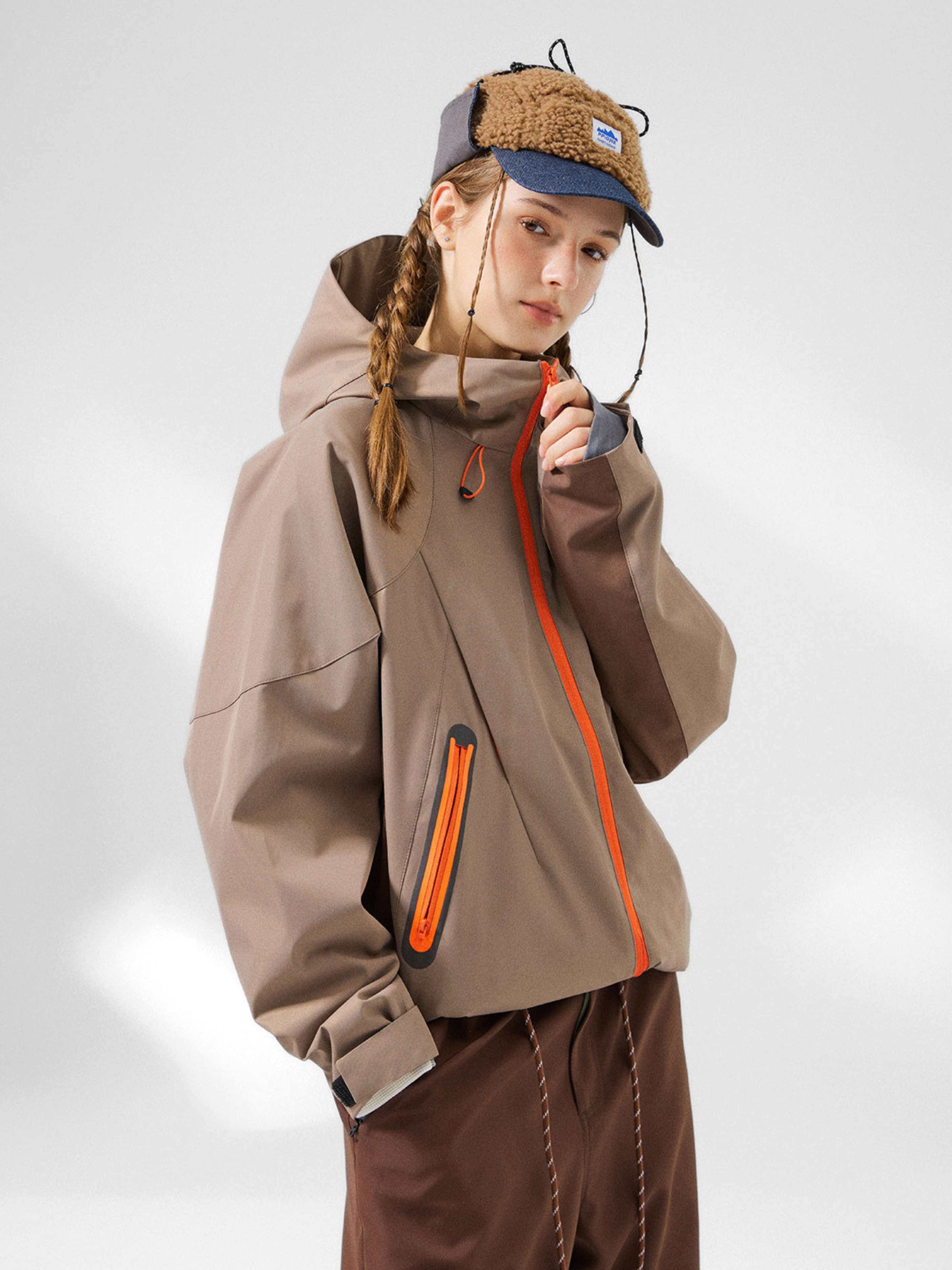 Ashrun - Unisex 8000mm Waterproof Reflective Shell Jacket