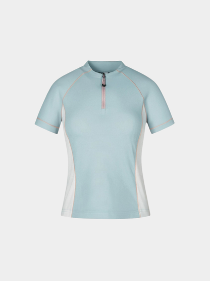 ChillCanopy - Women's UPF50+ Protection Antibacterial Half-Zip T-Shirt