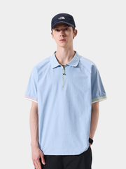 ChillFlask - Antibacterial Quick-Dry Half-Zip Polo T-Shirt