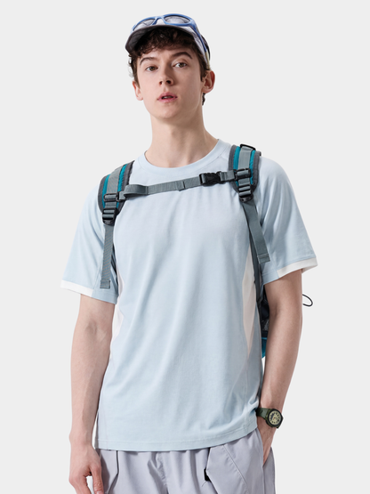 Fireclaw - Unisex Quick-Dry Colorblock Performance T-Shirt