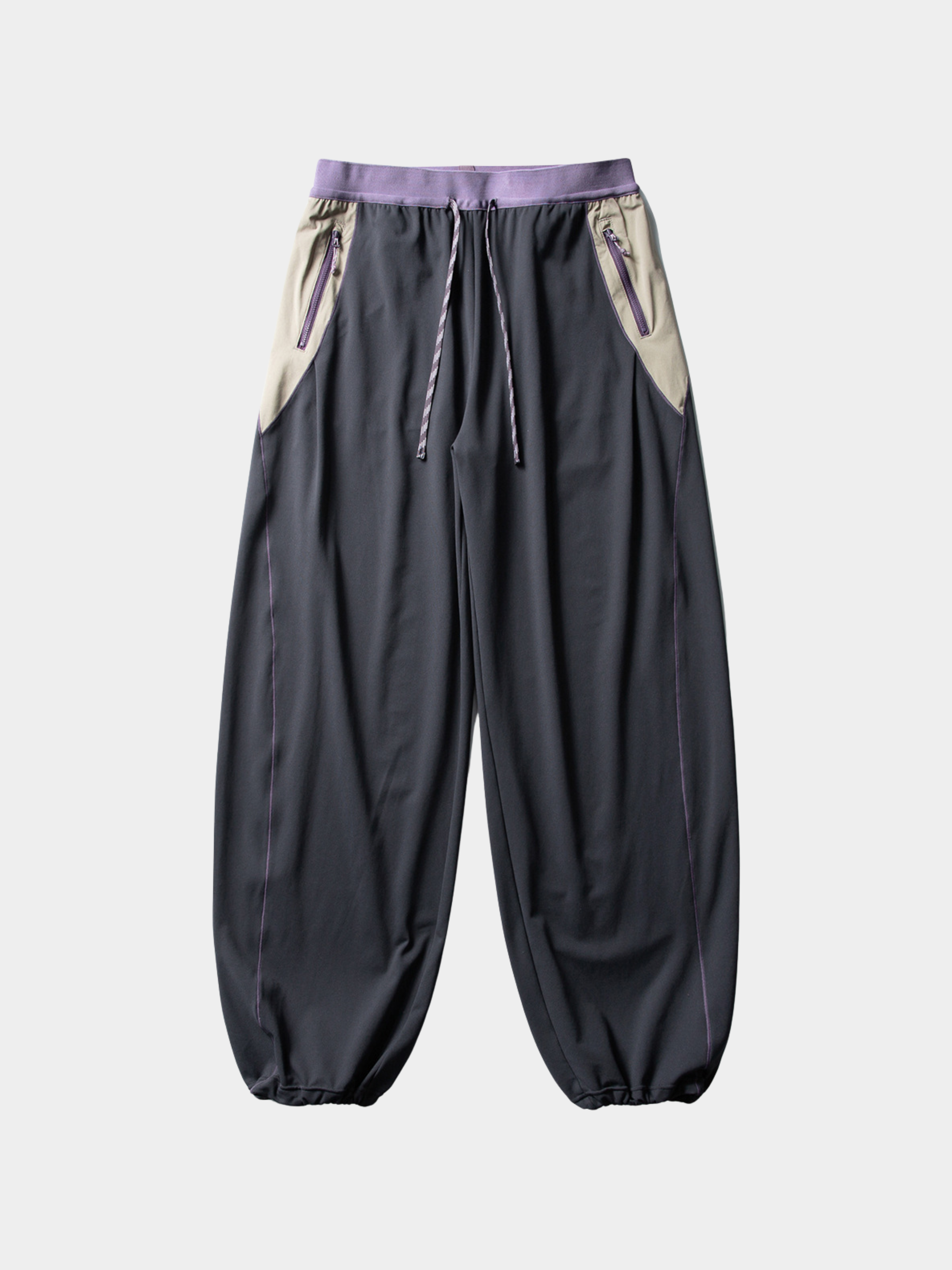 RunFlow - Unisex Contrast Stitch Lightweight Quick-Dry Paratrooper Pants