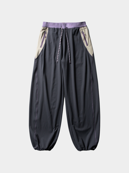 RunFlow - Contrast Stitch Lightweight Quick-Dry Paratrooper Pants