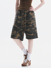 FoxCreek - Women's Washed Camo Cargo Shorts