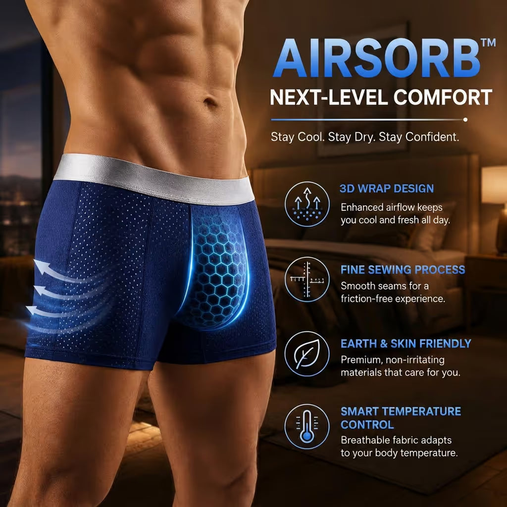 🔥2026 HOT SALE🔥 Premium All-Day Comfort IceSilk Mesh Men's Boxer