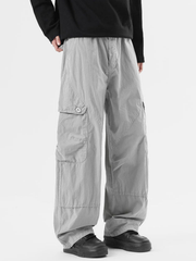 Aegeax - Men's Multi-Pocket Cotton Blend Utility Cargo Pants