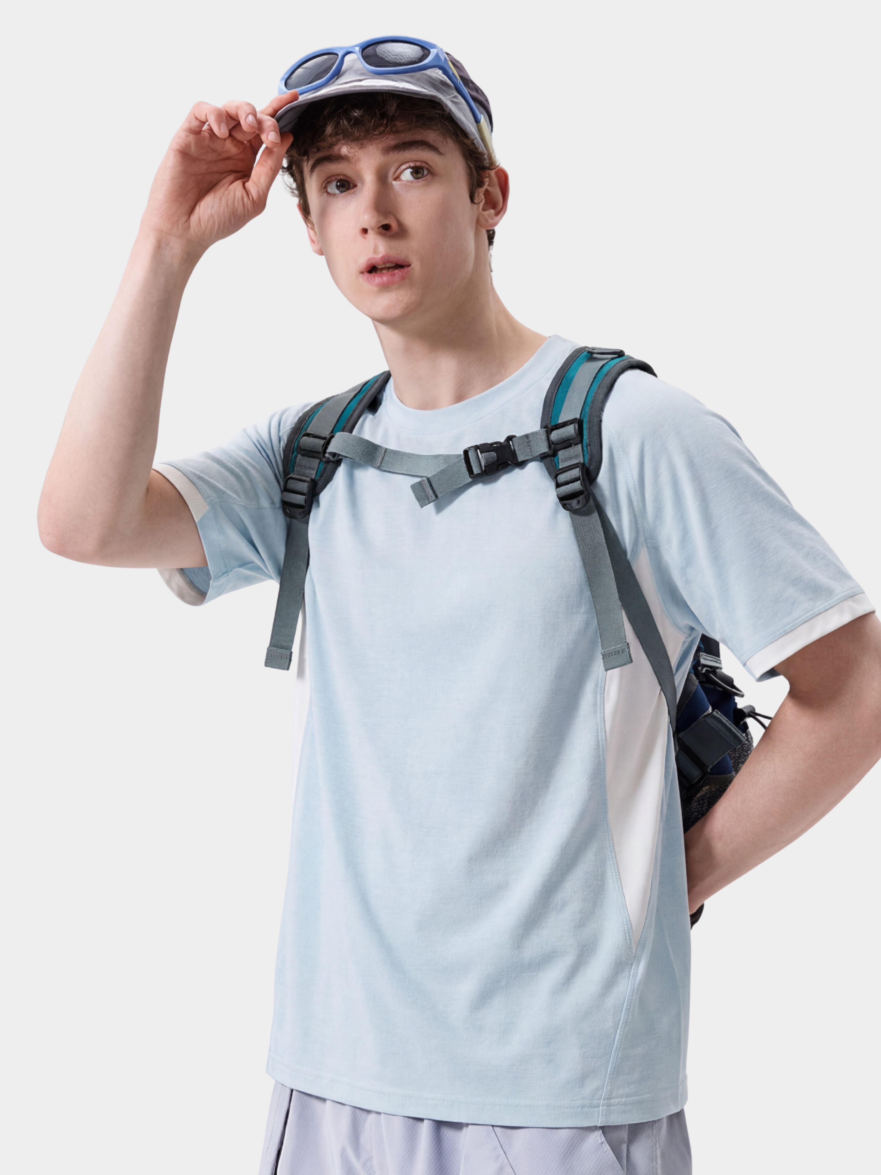 Fireclaw - Unisex Quick-Dry Colorblock Performance T-Shirt