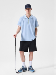 ChillFlask - Unisex Antibacterial Quick-Dry Half-Zip Polo T-Shirt