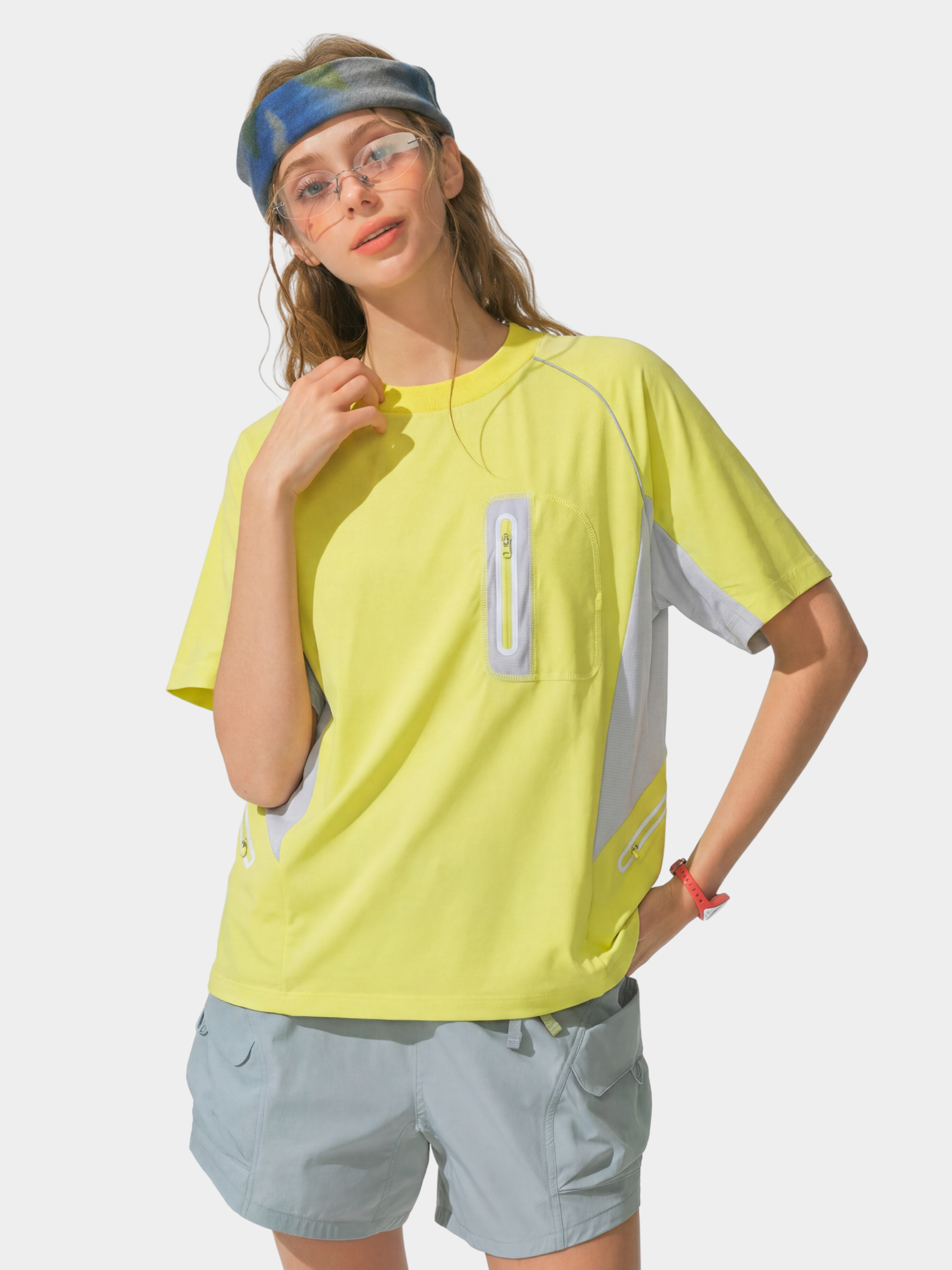 LightFlare - Unisex Colorblock Mesh Breathable Quick-Dry T-Shirt