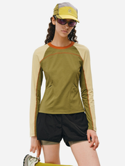 OwlPerch - Women's Color-Block Quick-Dry Long Sleeve T-Shirt