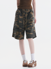 FoxCreek - Women's Washed Camo Cargo Shorts