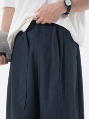 Slowtrail - Men's Faux Denim CleanFit Curved Pants