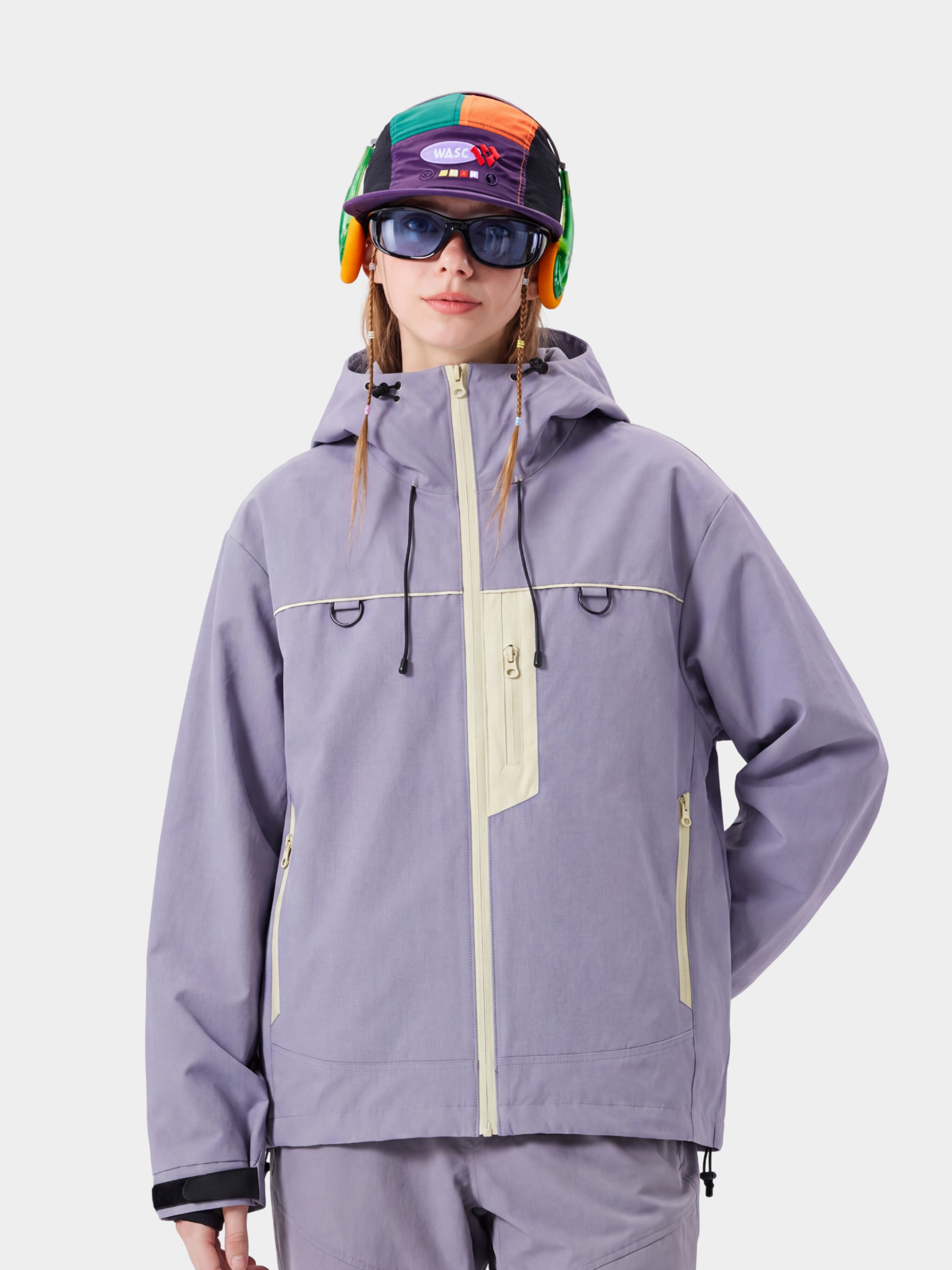 Ashgleam - Women's Water-Repellent Windproof Cropped Shell Jacket
