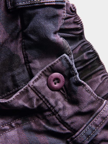 CampShell - Unisex Multi-Pocket Camouflage Relaxed Shorts