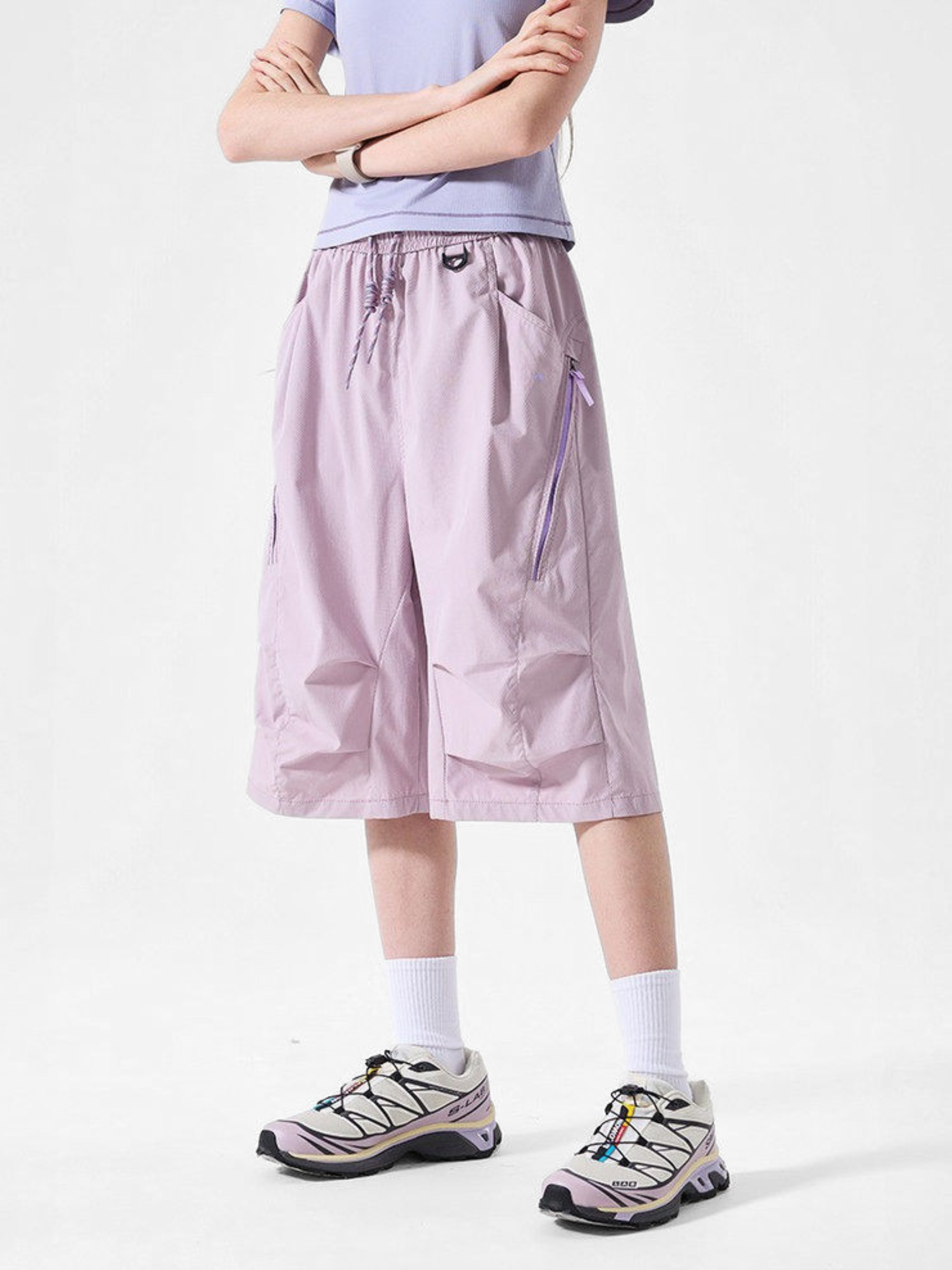 DewDash - Water-Repellent Wrinkle Utility Shell Shorts