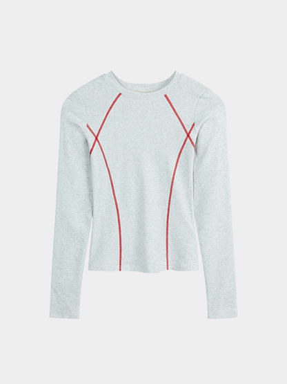 Darkrun - Women's Slim Fit Cropped Long Sleeve T-Shirt