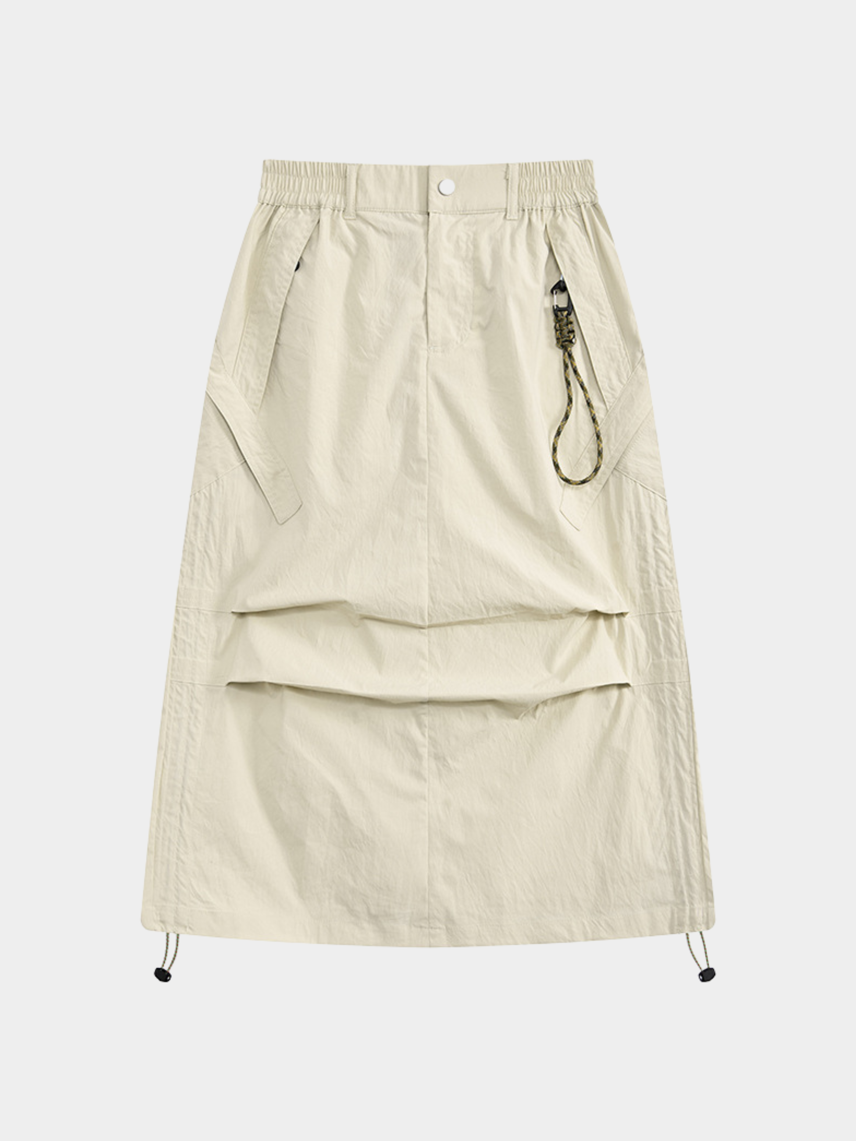 MontView - Women's Quick-Dry Drawstring Utility Midi Skirt