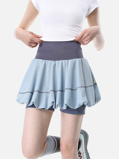 Boreax - Women's UV Protection Anti-Static 2-in-1 Bubble Skirt