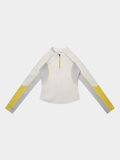 CoolDry - Women's Quick-Dry Half-Zip Cropped Sports Top