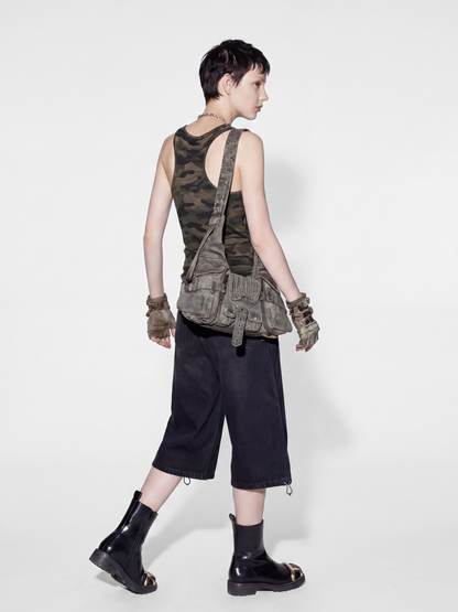 FoxTank - Women's Studded Camo Tank Top