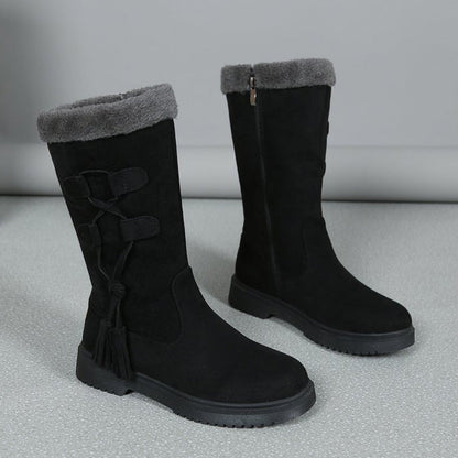 Women's Warm Mid-Calf Boots with Side Zipper 🔥Direct 50% Off, King of Cost Performance!This Deal is Epic!